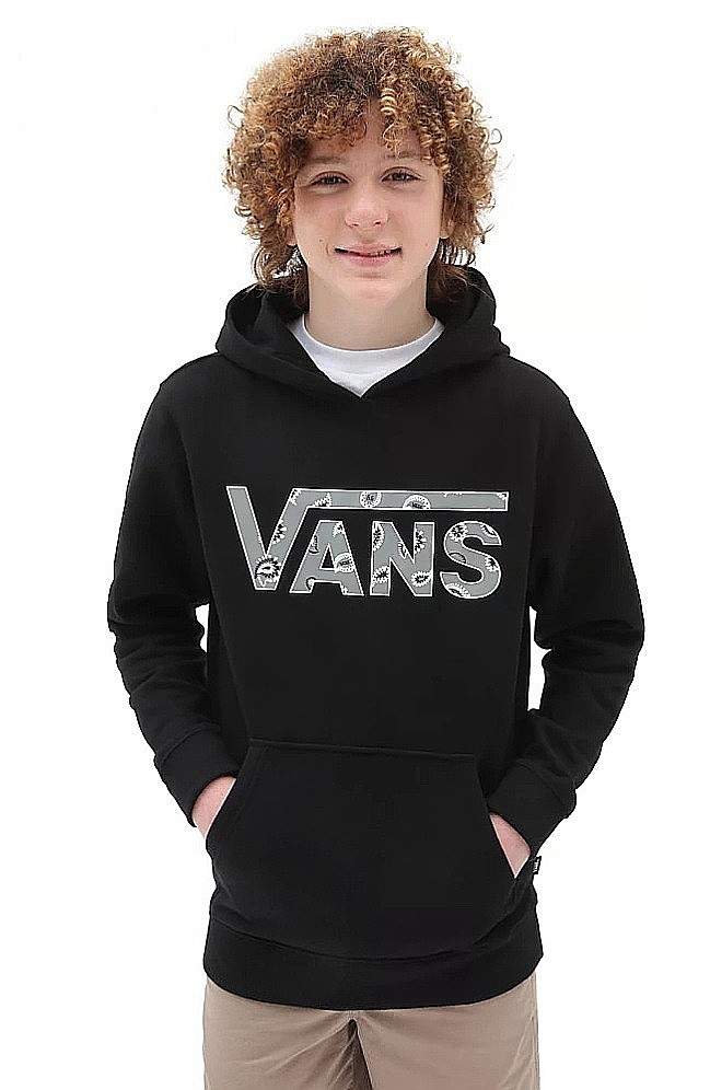 bluză Vans Classic Pullover II - Black/Frost Grey - boy´s