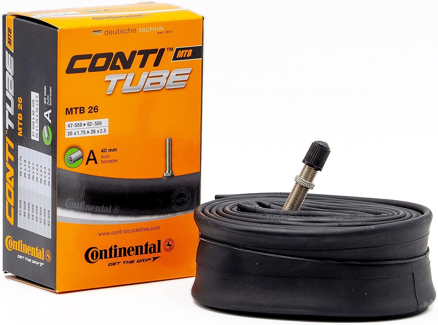 duše Continental MTB 26"x1.75"-2.5" AV 40mm - 0181611/Black