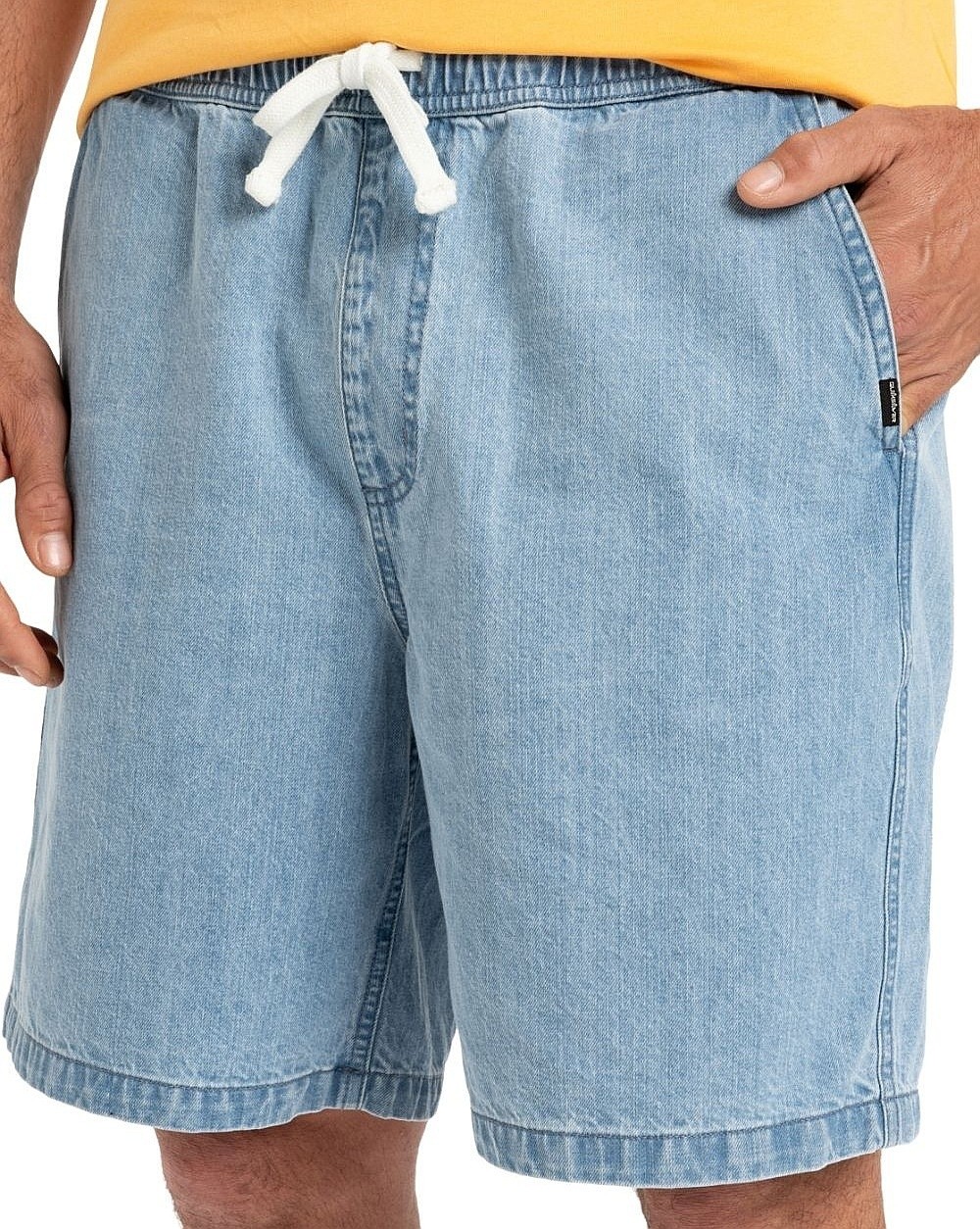 kraťasy Quiksilver Taxer Denim - BSP0/2001 Stone Wash - men´s