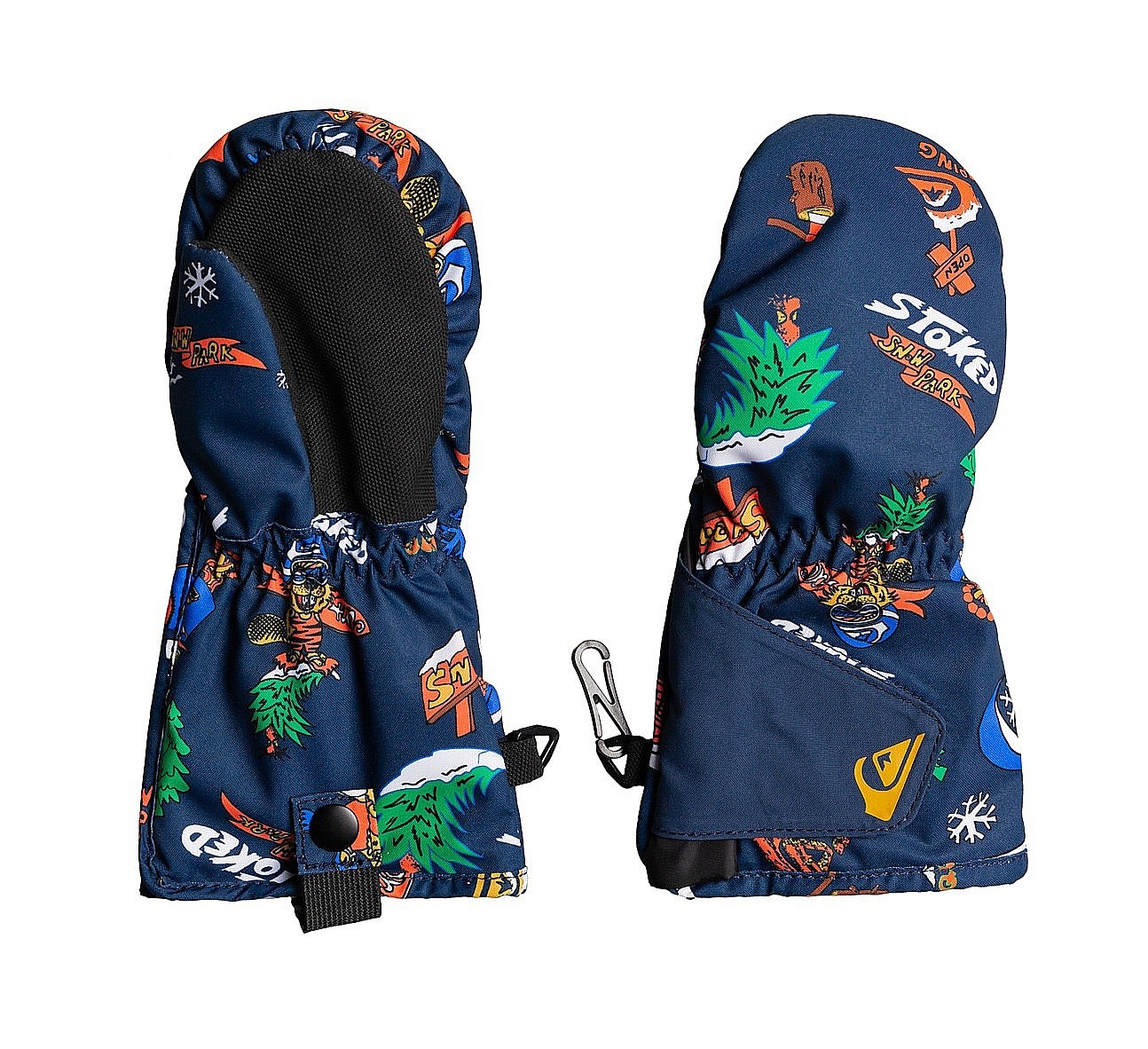 gants Quiksilver Indie Mitt - BSN6/Insignia Blue Snow Aloha - kid´s