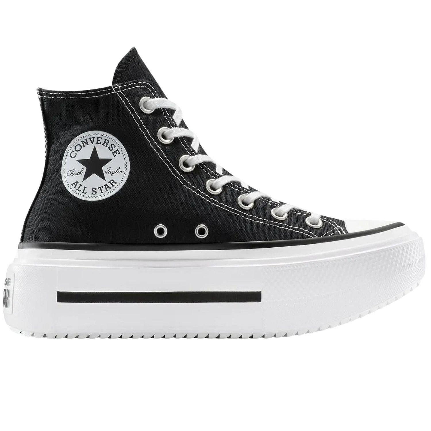 chaussures Converse Chuck Taylor All Star Lift Double Stack Hi - A12975/Black/White/Black