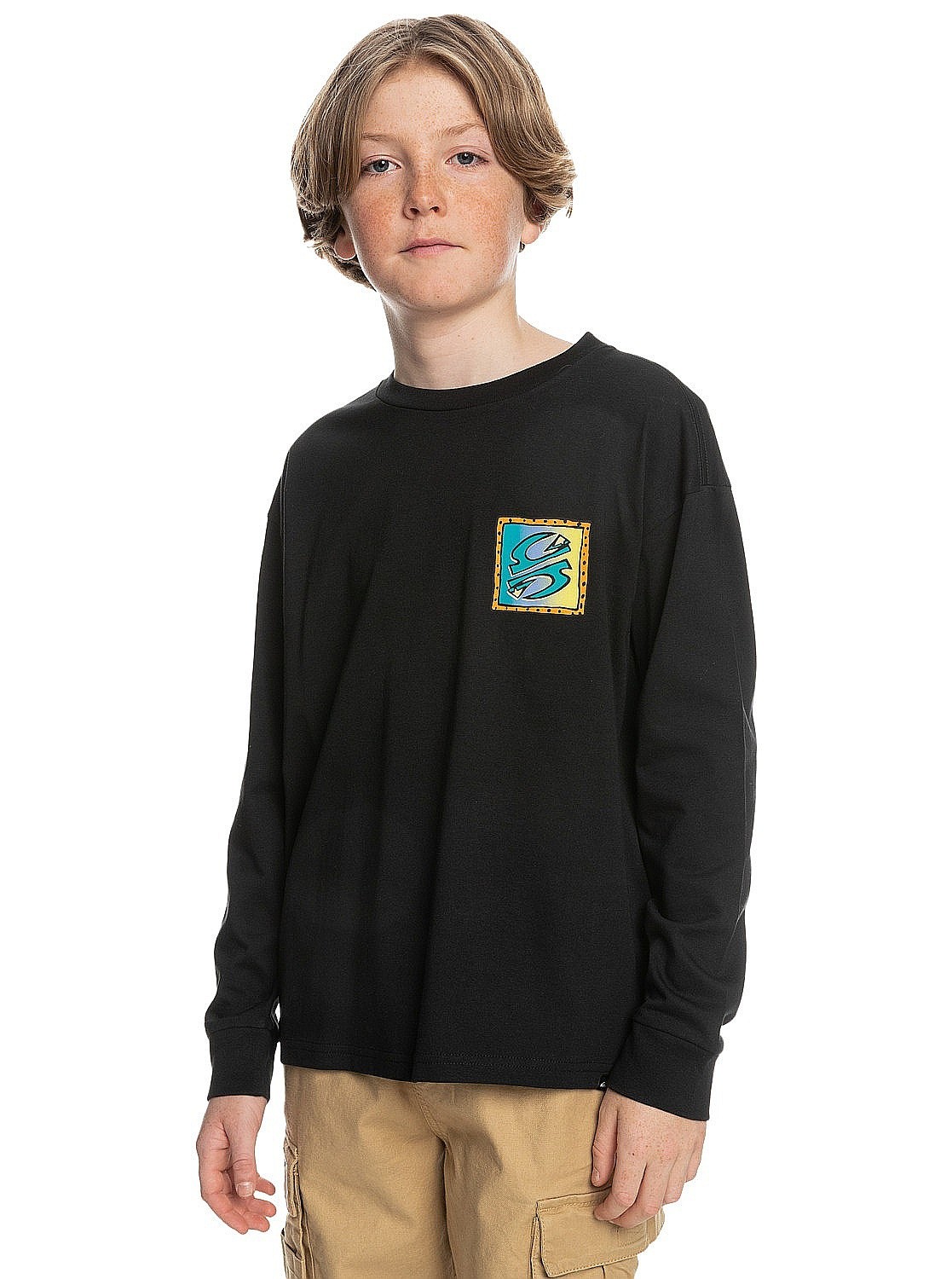 T-shirt Quiksilver Radical Times LS - KVJ0/Black - boy´s
