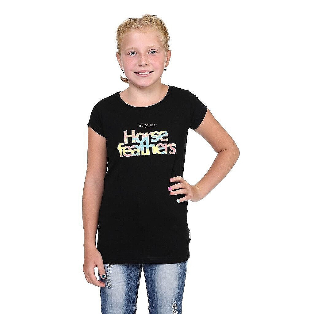 T-shirt Horsefeathers Billie - Black - girl´s
