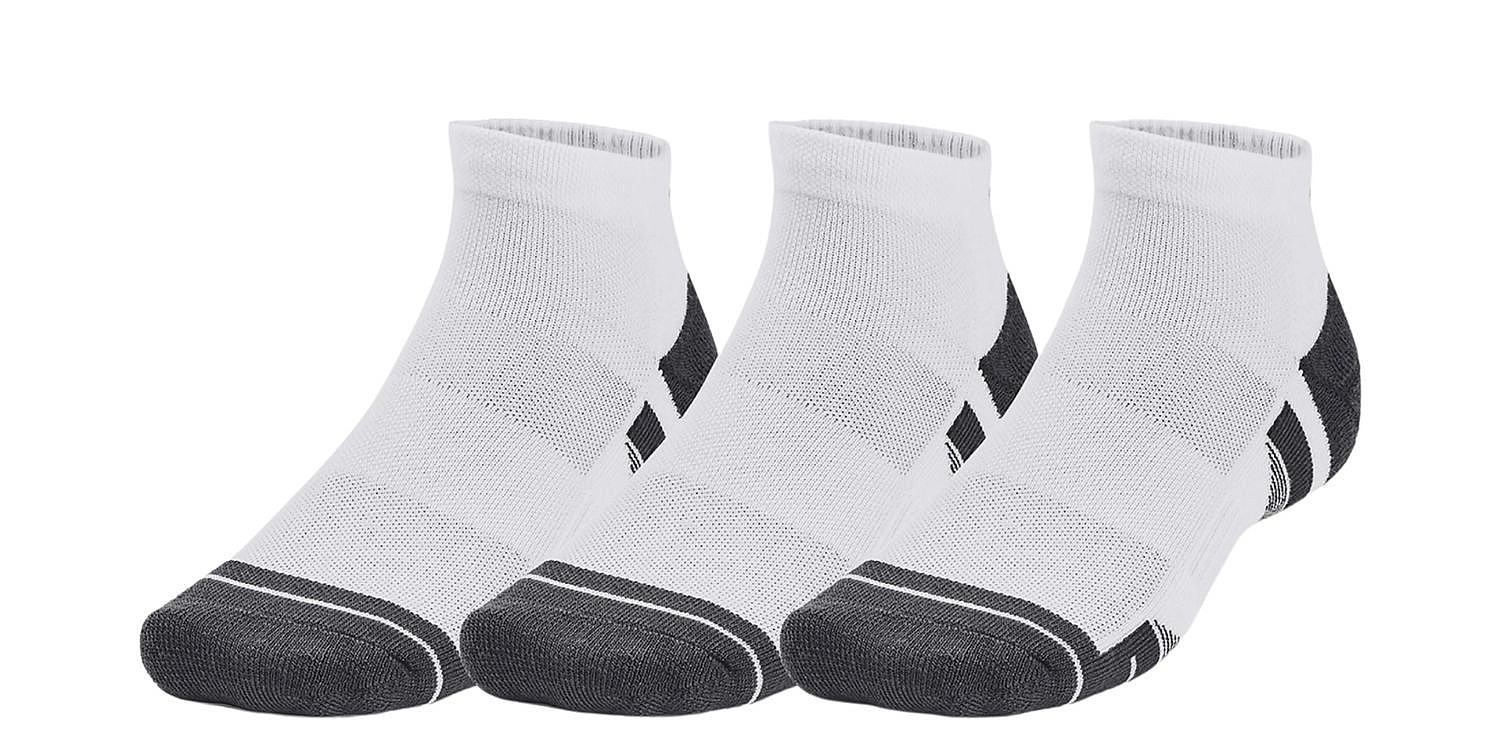 chaussettes Under Armour Performance Tech Low 3 Pack - White/Jet Gray