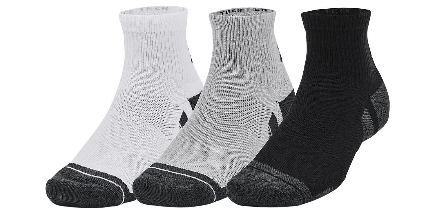 zokni Under Armour Performance Tech Quarter 3 Pack - Mod Gray/Gray