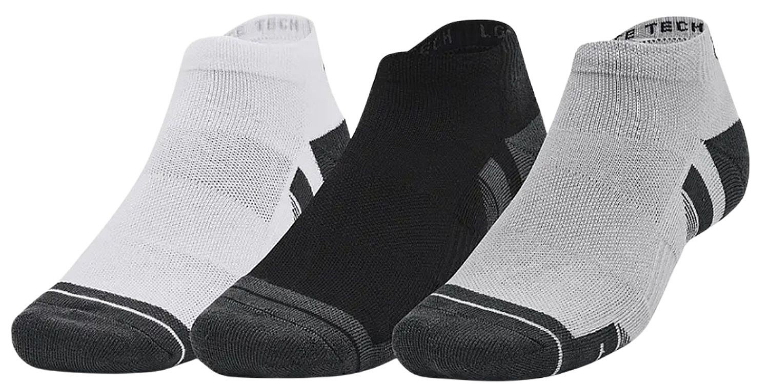 zokni Under Armour Performance Tech Low 3 Pack - Mod Gray/White