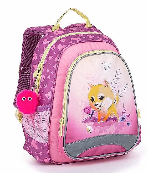 backpack Topgal SISI 22058 - G/Pink/Dog - kid´s