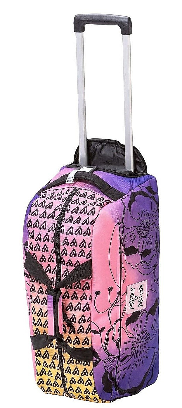 kufr Meatfly Gail Trolley - Peach Flowers