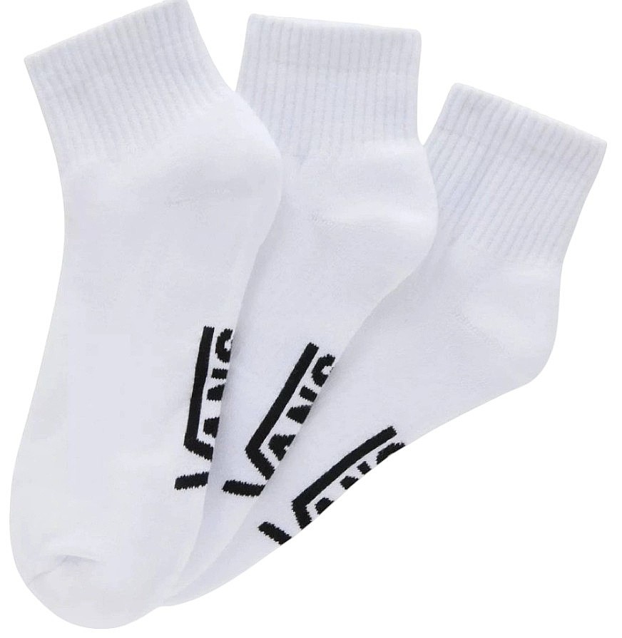calcetines Vans Classic Quarter Crew 3 Pack - White