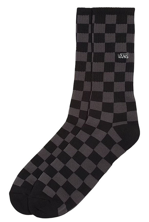 chaussettes Vans Checkerboard Crew - Checkerboard Black/Charcoal