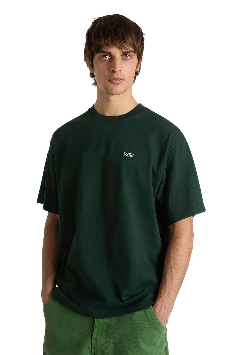 tričko Vans Left Chest II Loose - Scarab