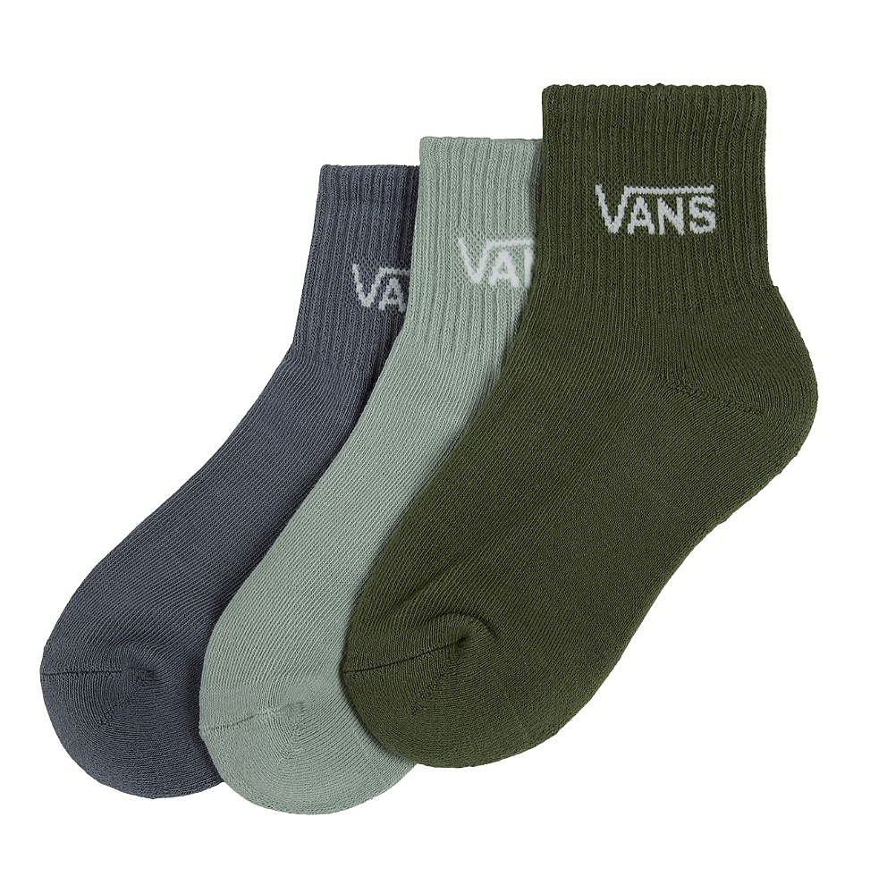 chaussettes Vans Classic Half Crew 3 Pack - Gray Olive - unisex junior