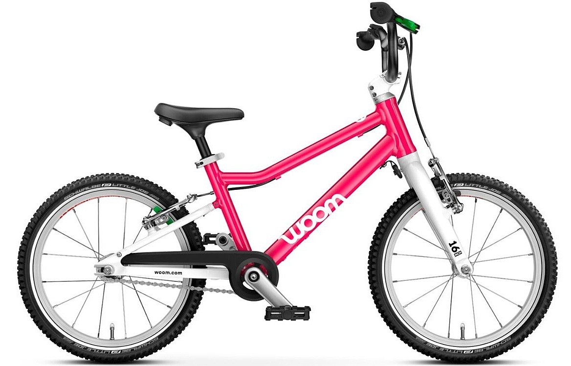 bicykel Woom 3 Automagic GO 16" - Hot Pink - kid´s