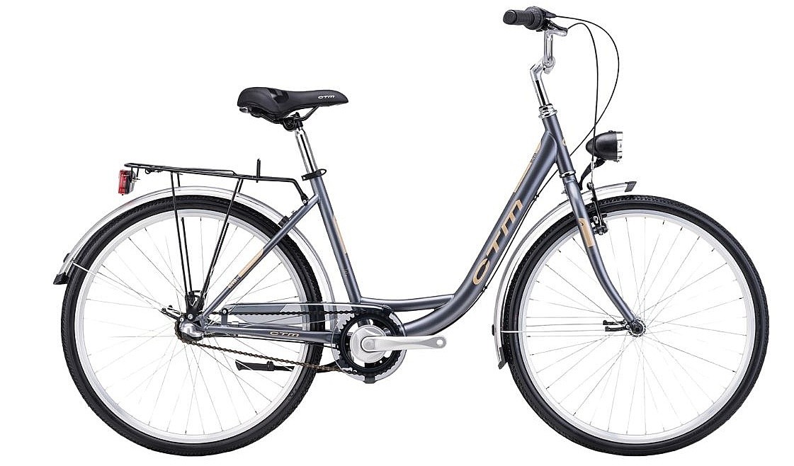 vélo CTM Olivia 3.0 26" - Matte Dark Grey/Gold - women´s