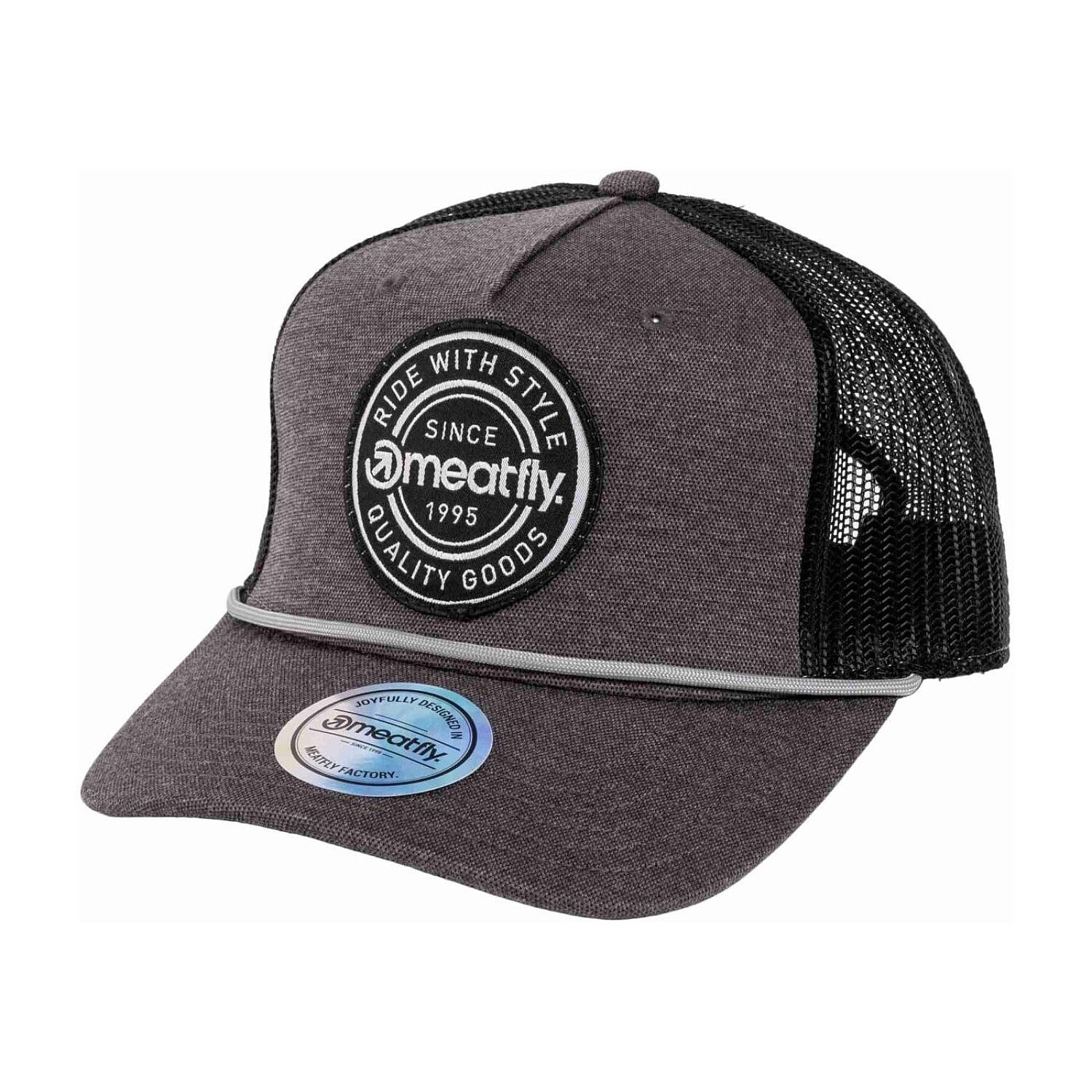 šiltovka Meatfly Corey Trucker - Grey Label