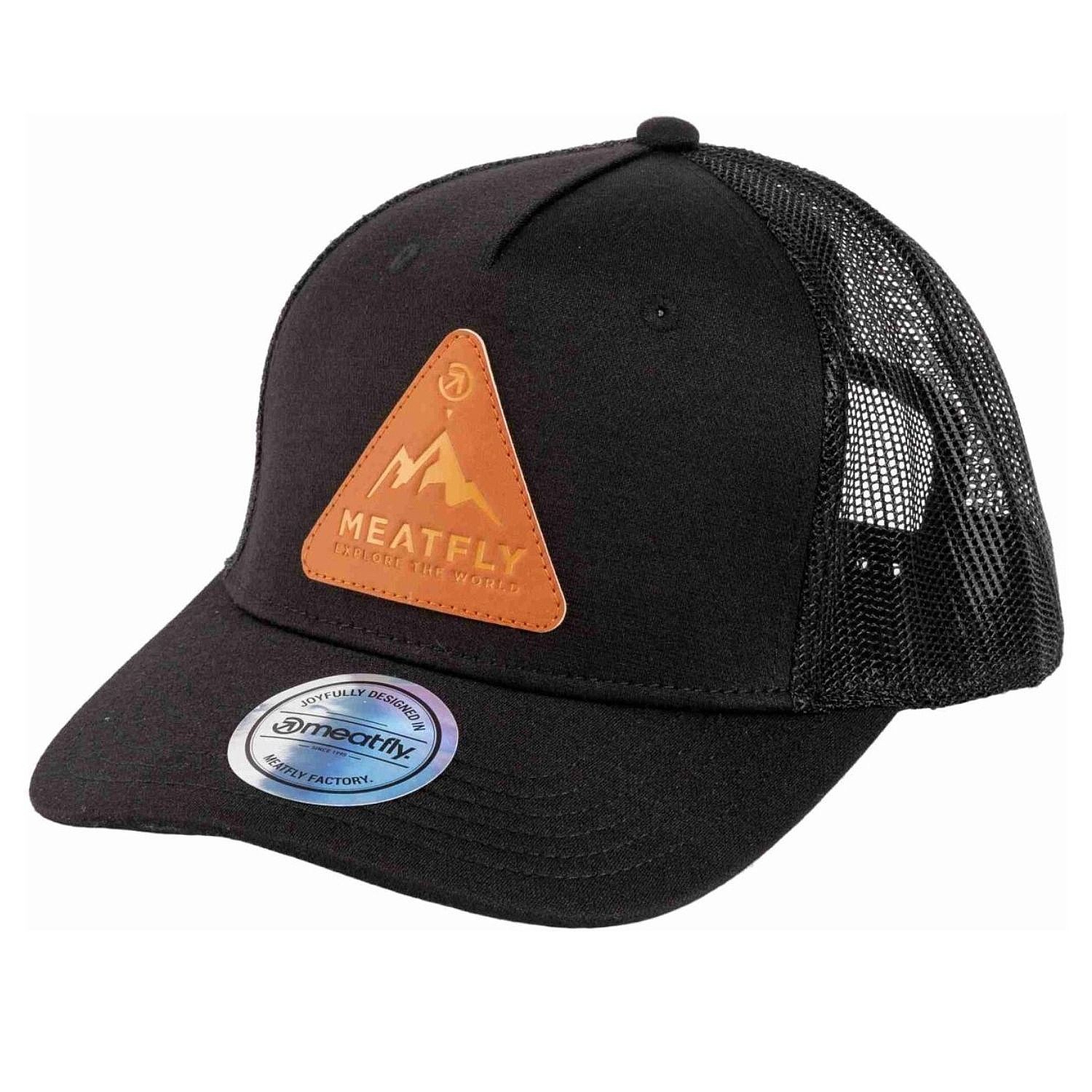 casquette Meatfly Corey Trucker - Black Peak