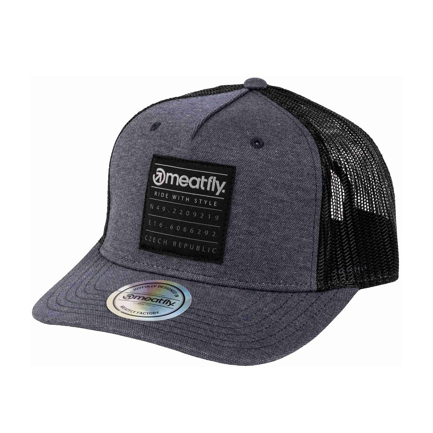 šiltovka Meatfly Corey Trucker - Navy Blue Square