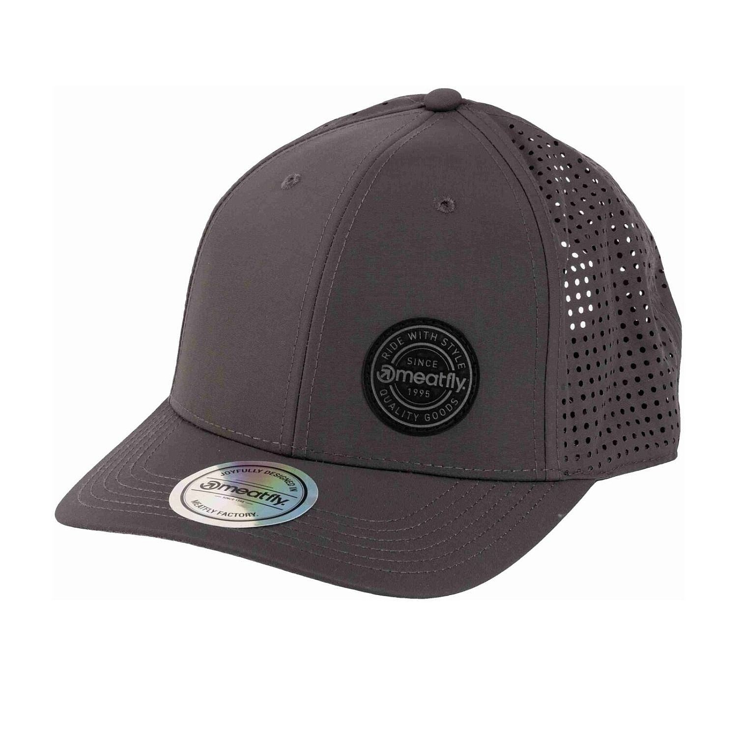 kšiltovka Meatfly Ollie Perfor - Grey Dark Leather