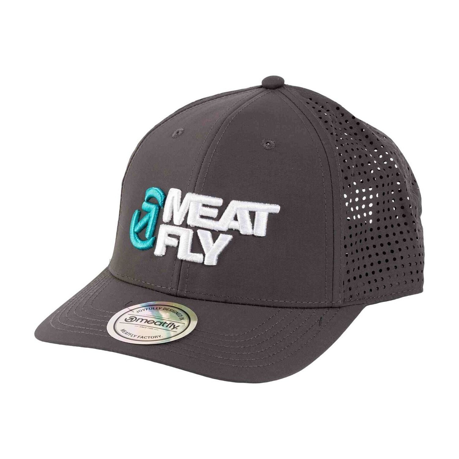 kšiltovka Meatfly Nollie Perfor - Grey/White Revital