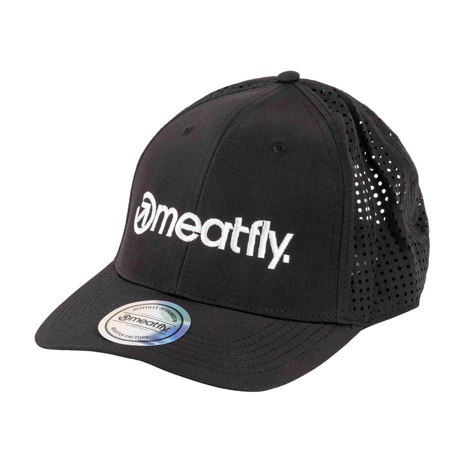 kšiltovka Meatfly Nollie Perfor - Black/White Logo