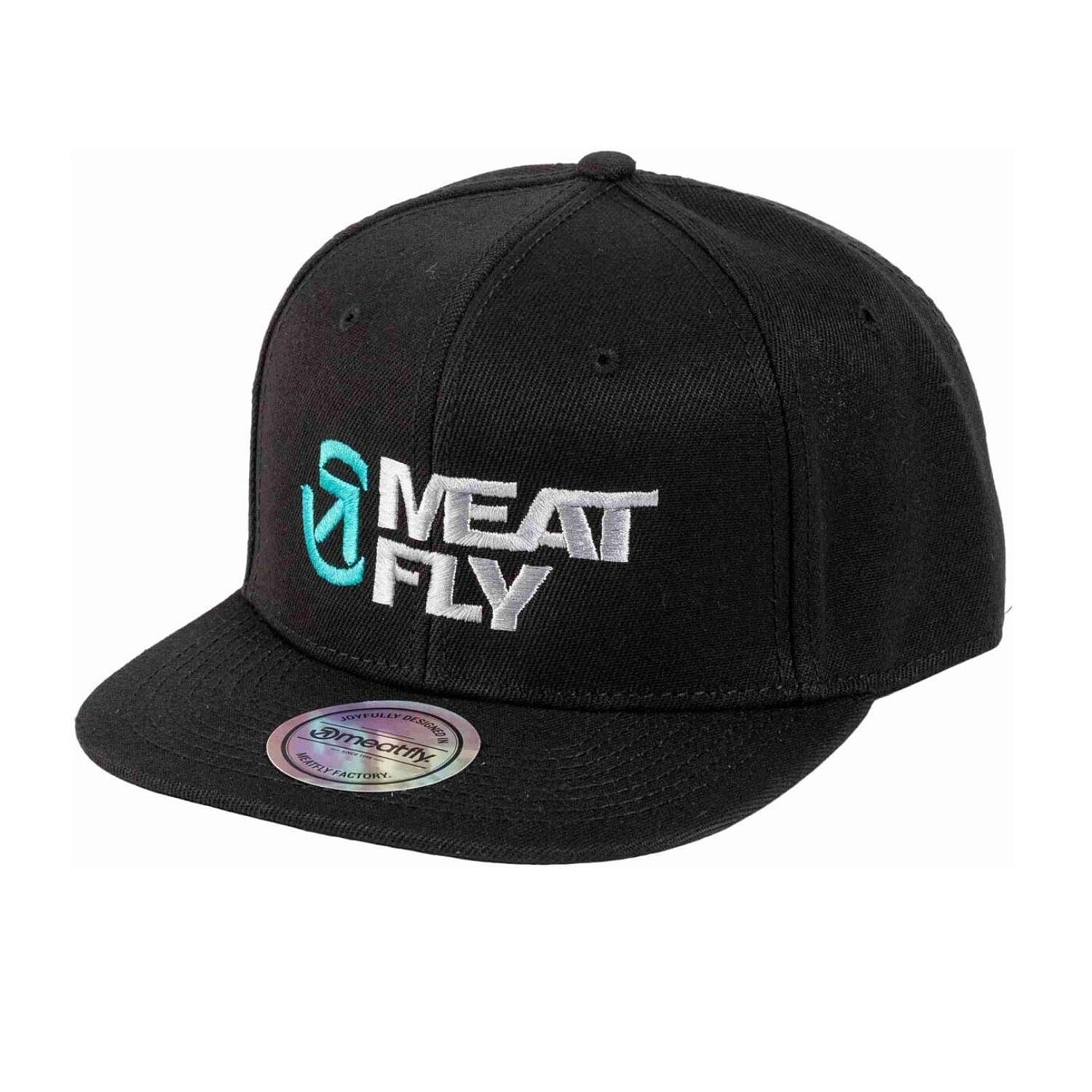 casquette Meatfly Ness Snapback - Black/Grey Revital