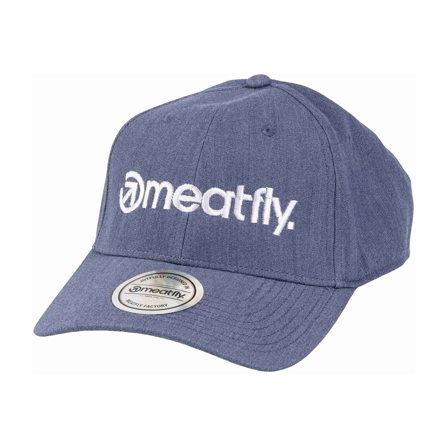 šiltovka Meatfly Gaten Flexfit - Blue/White Logo