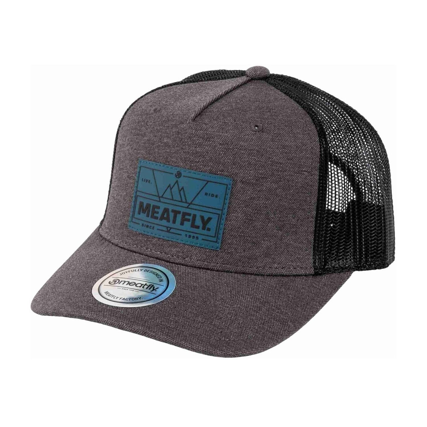 casquette Meatfly Corey Trucker - Grey Live Meatfly