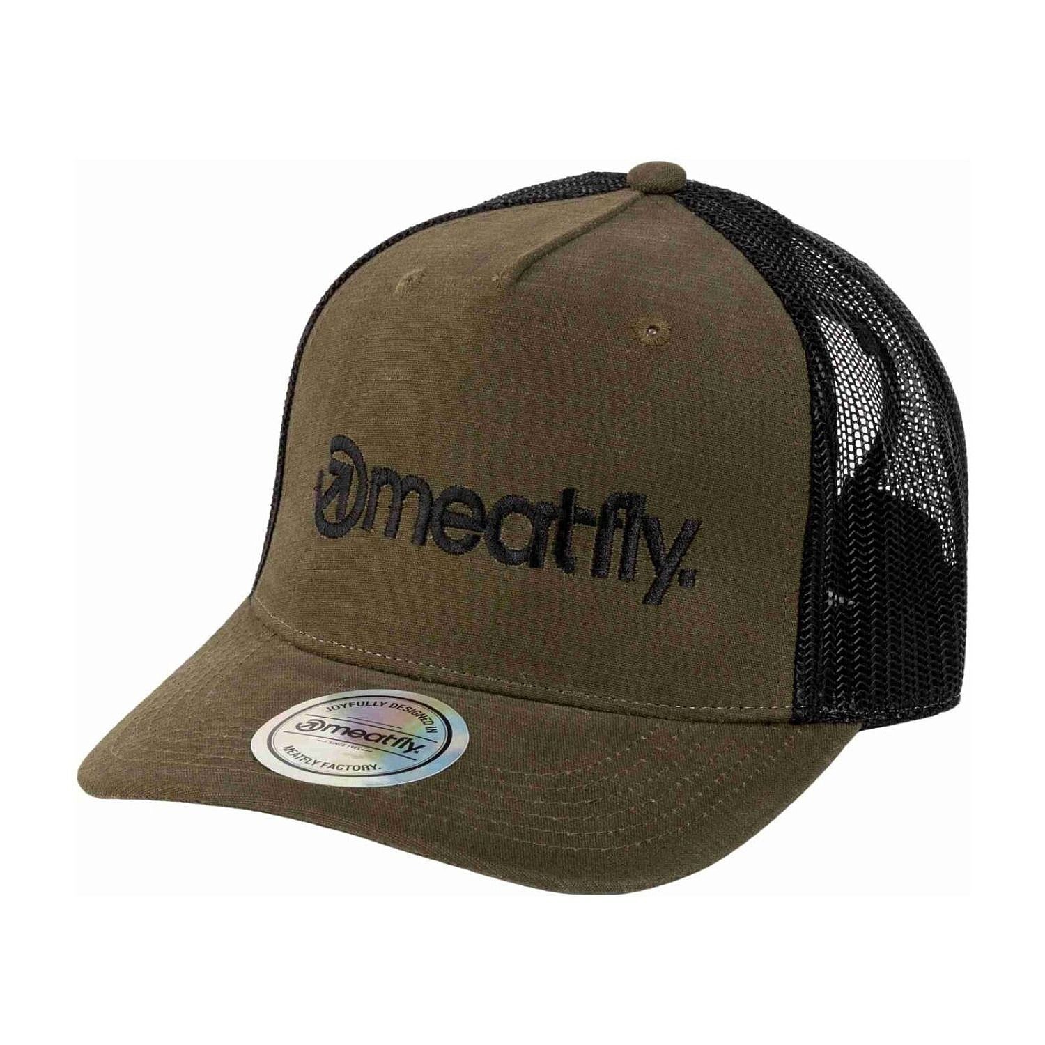 kšiltovka Meatfly Shaun Trucker - Army/Camo Logo