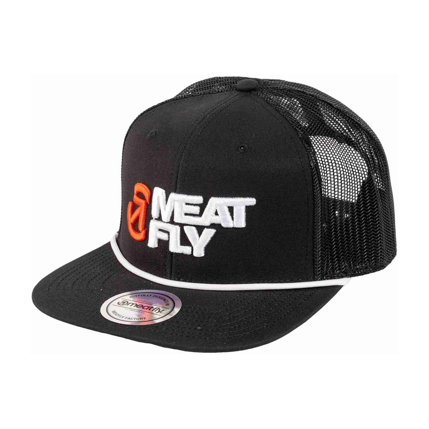 casquette Meatfly Mateo Trucker - Black/White Revital
