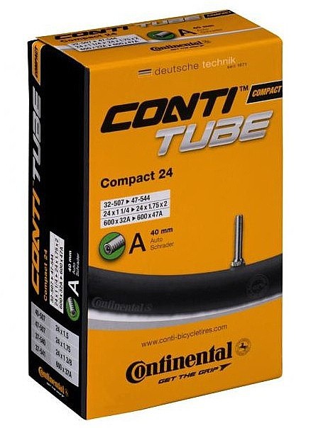 duše Continental Compact 24"x1 1/4"-1.75" AV 40mm - 0181291/Black