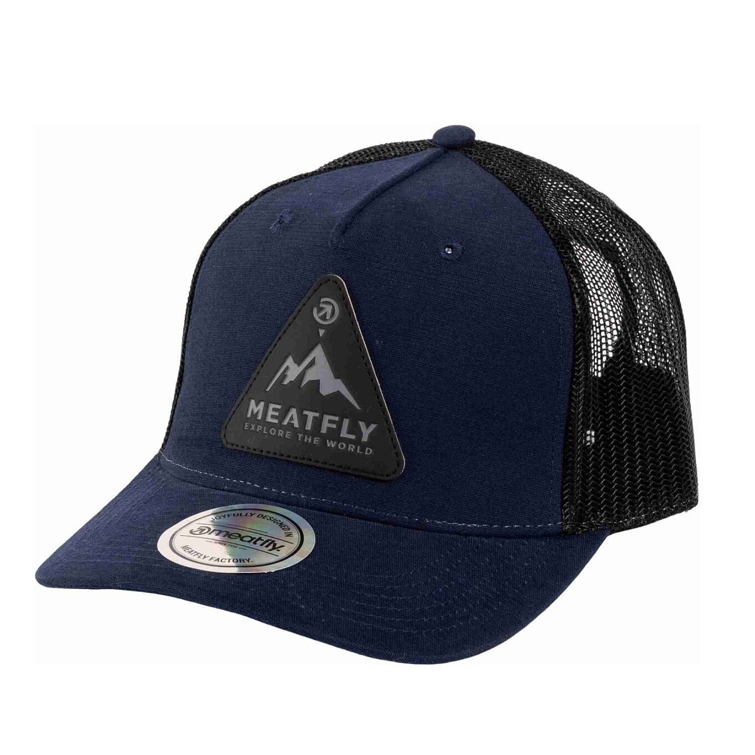 czapka z daszkiem Meatfly Hawkye Trucker - Navy Blue Peak