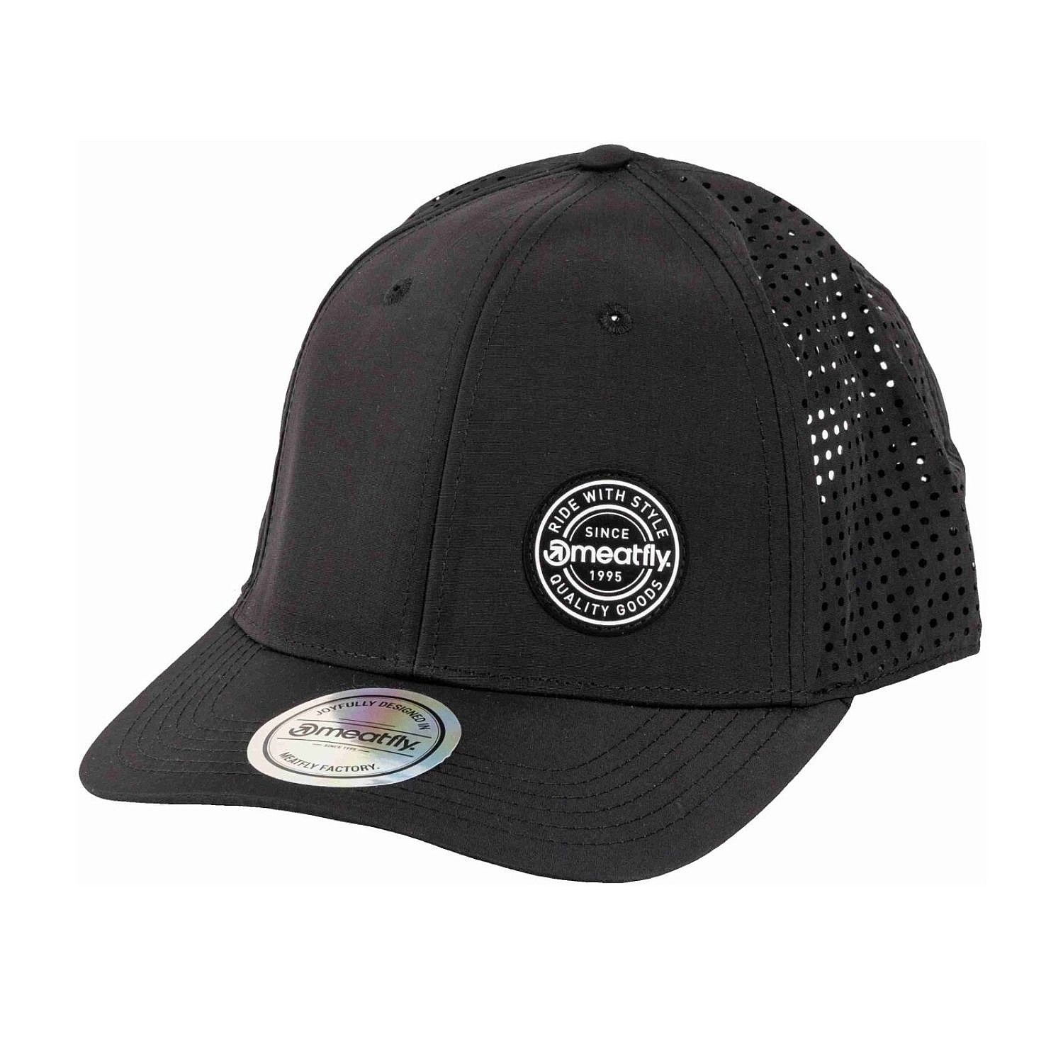 casquette Meatfly Ollie Perfor - Black Round