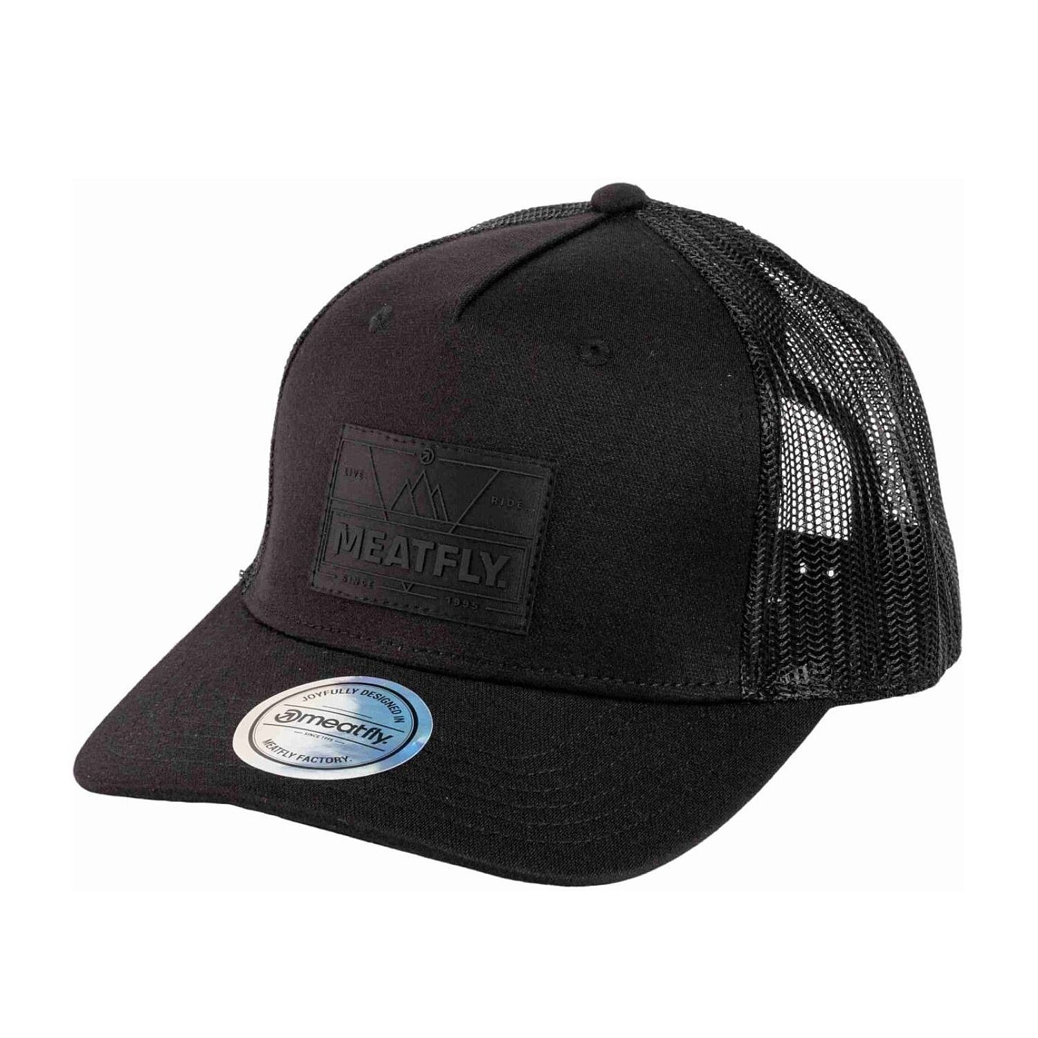 casquette Meatfly Corey Trucker - Black Live Meatfly