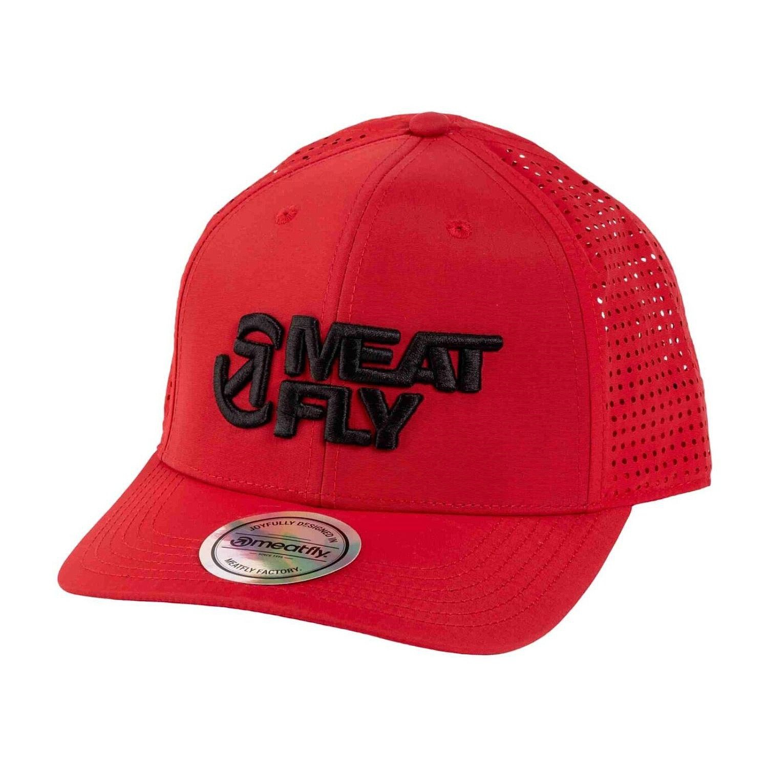 šiltovka Meatfly Nollie Perfor - Red/Black Revital