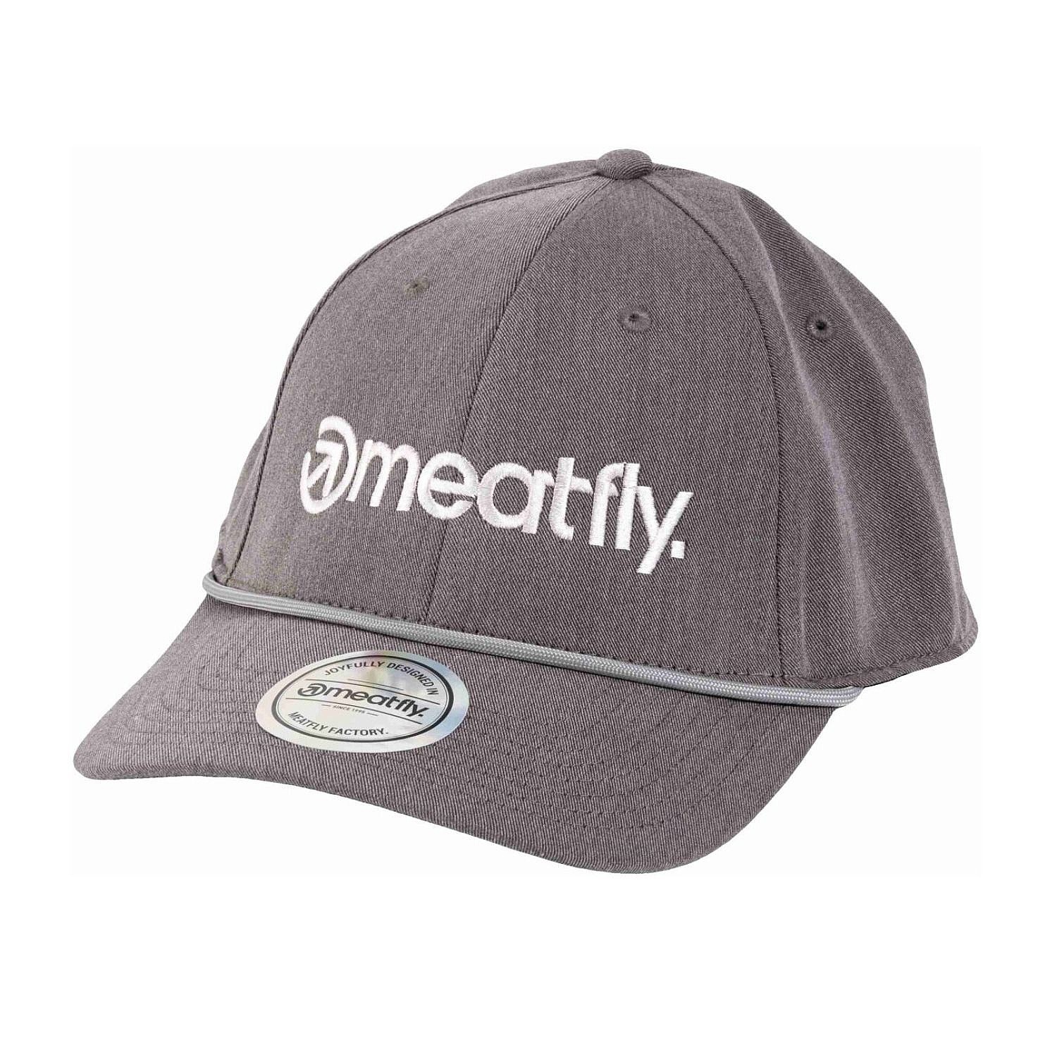 kšiltovka Meatfly Gaten Flexfit - Grey/White Logo
