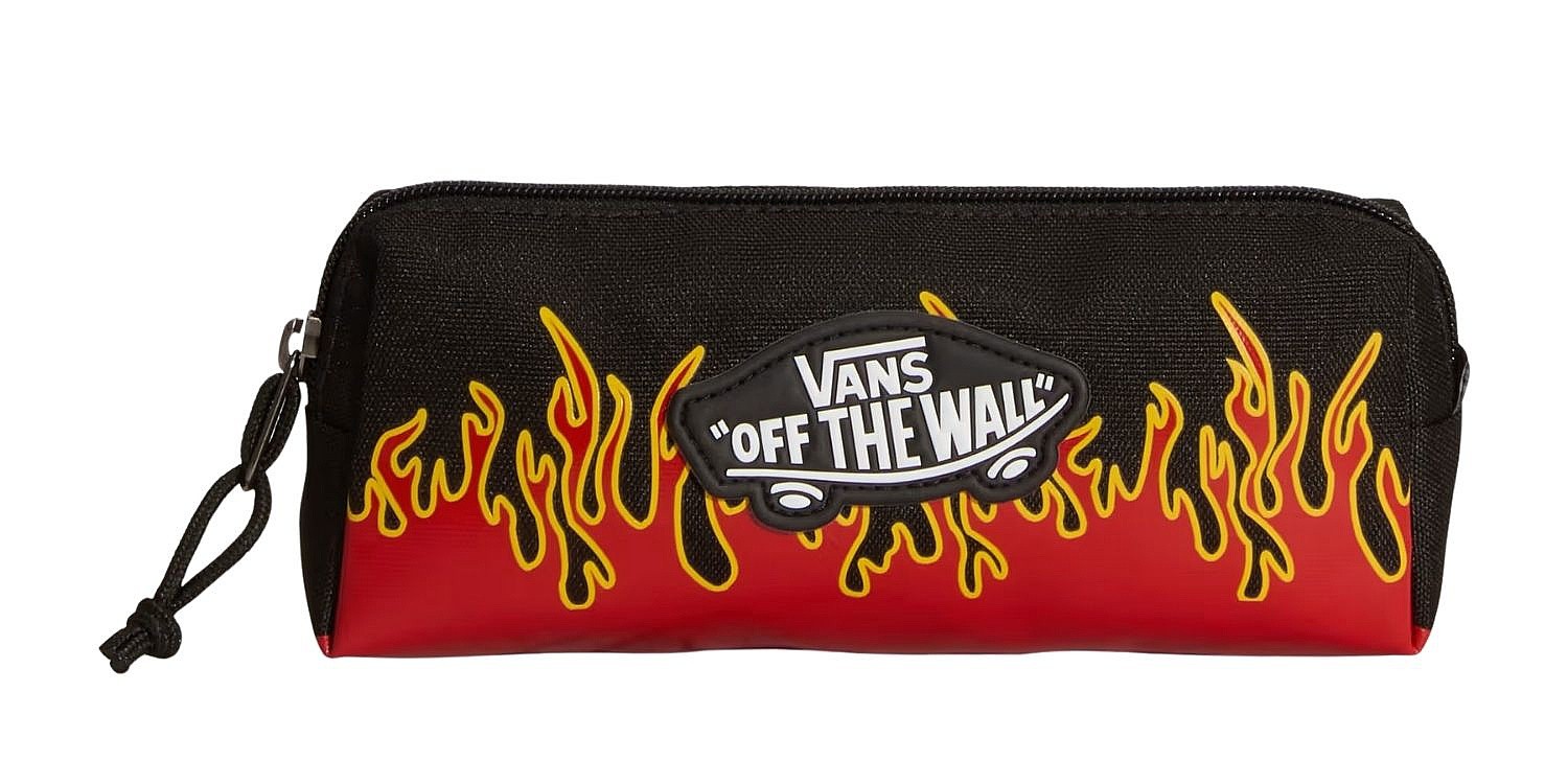 case Vans Old Skool Pencil Pouch - Black/Flame - unisex junior