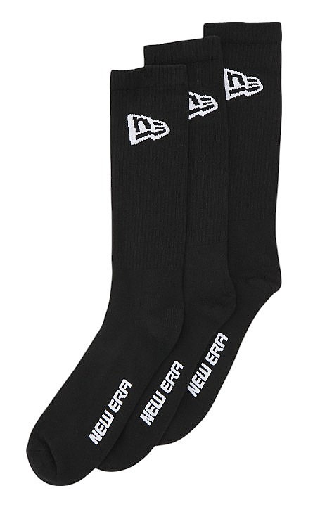 calcetines New Era Flag Crew 3 Pack - Black