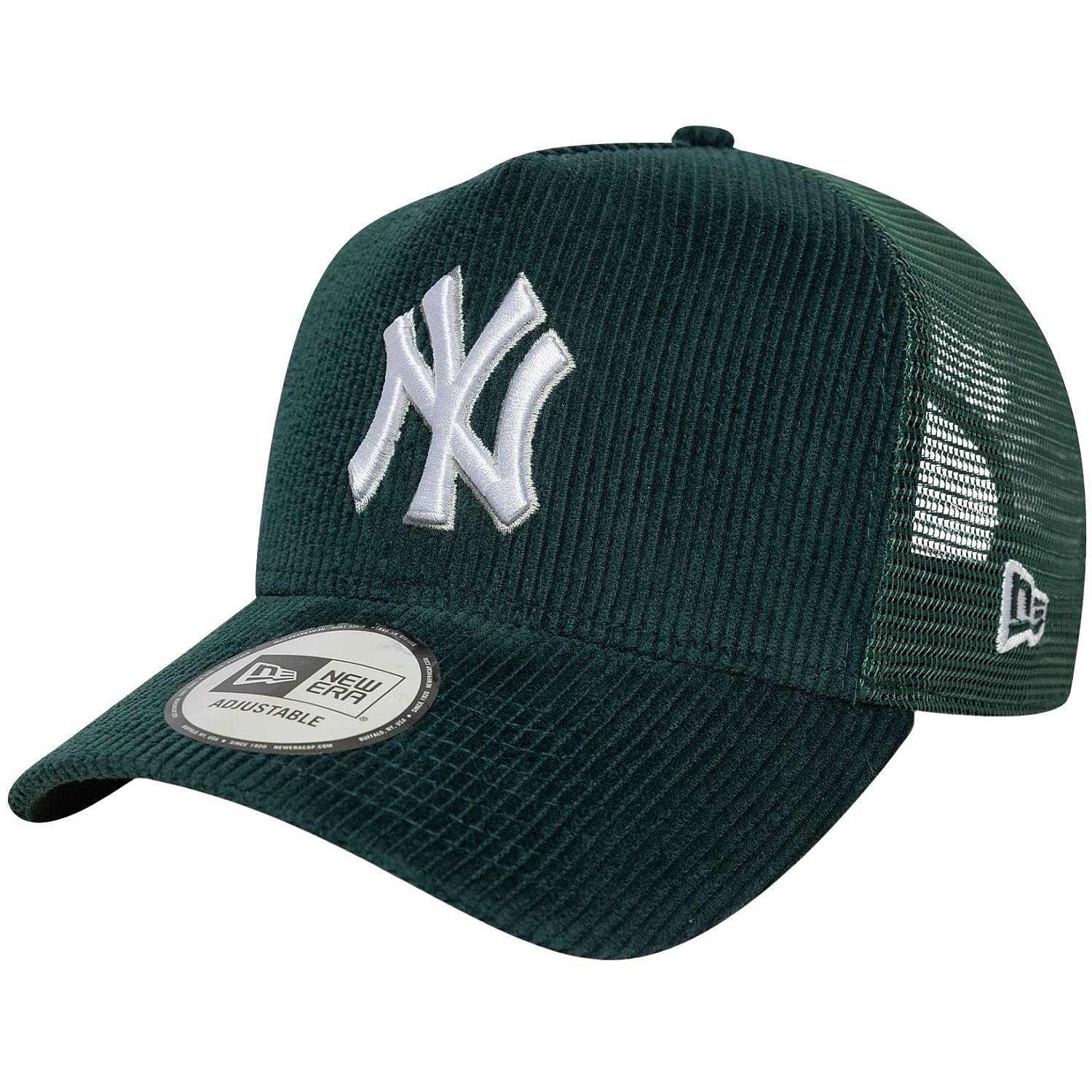 casquette New Era 9FO AF Cord Trucker MLB New York Yankees - Dark Green - men´s