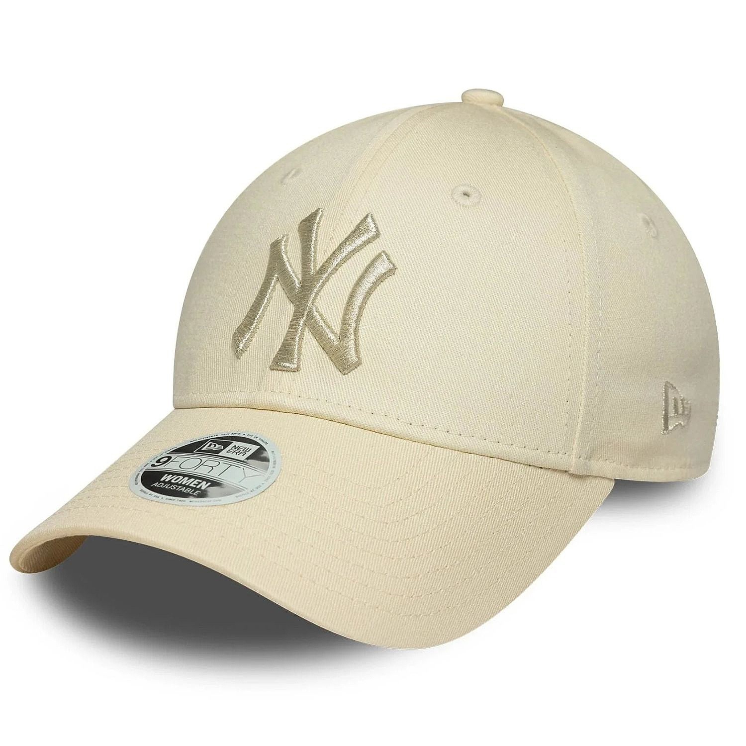 Kappe New Era 9FO Metallic Logo MLB New York Yankees - Light Cream - women´s