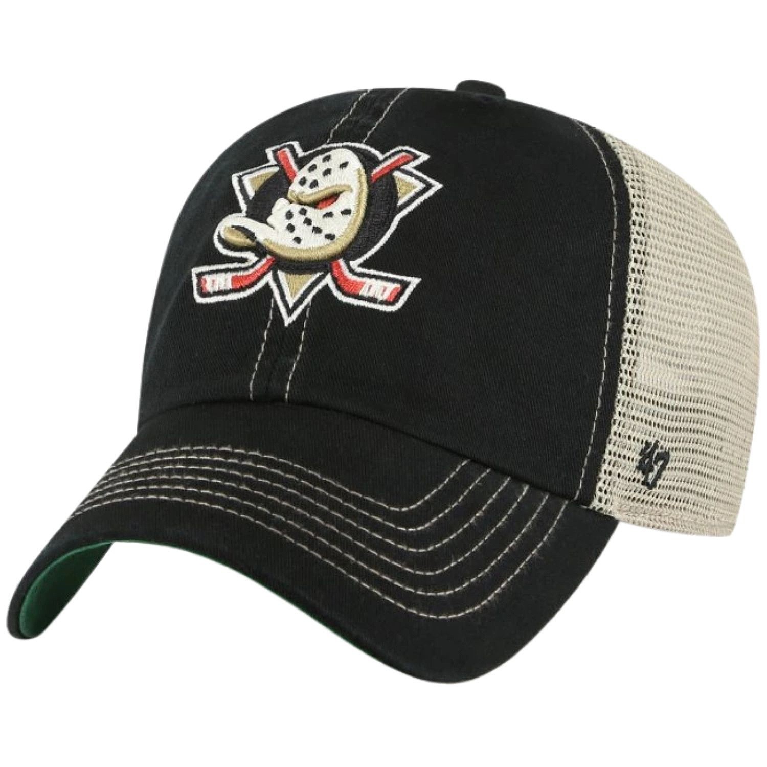 šiltovka 47 Brand NHL Anaheim Ducks Trawler '47 CleanUp Trucker - Black