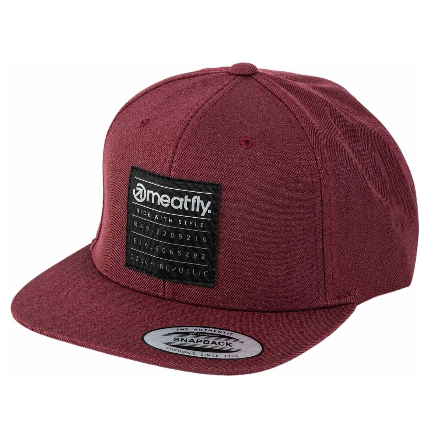 šiltovka Meatfly Hornet Snapback - Coordinates Maroon