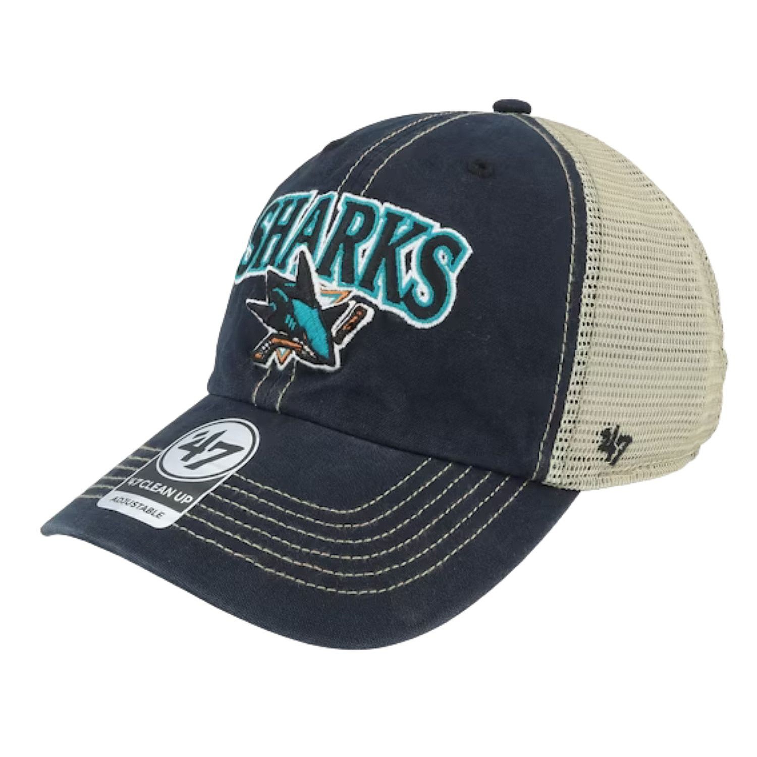 šiltovka 47 Brand NHL San Jose Sharks Tuscaloosa '47 Trucker - Vintage Black