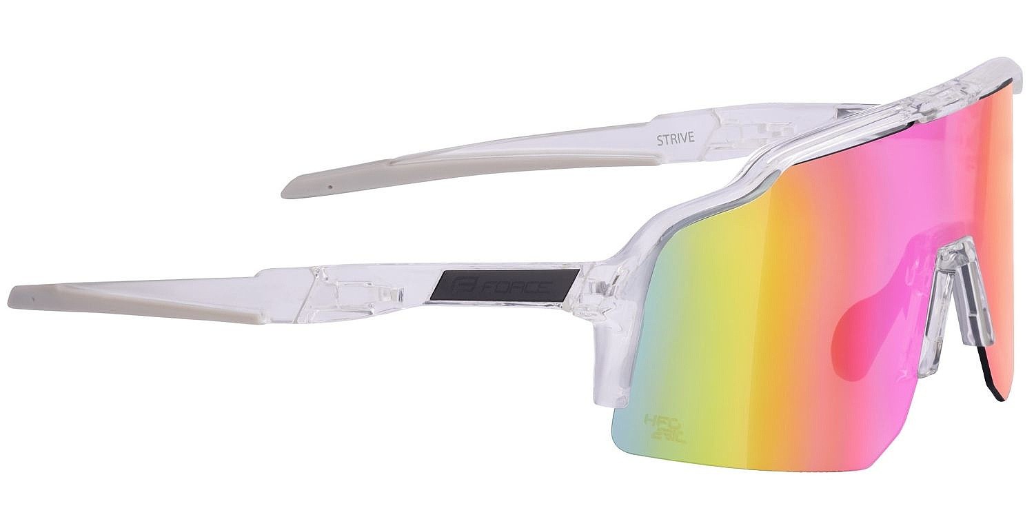brýle FORCE Strive - Transparent/Pink