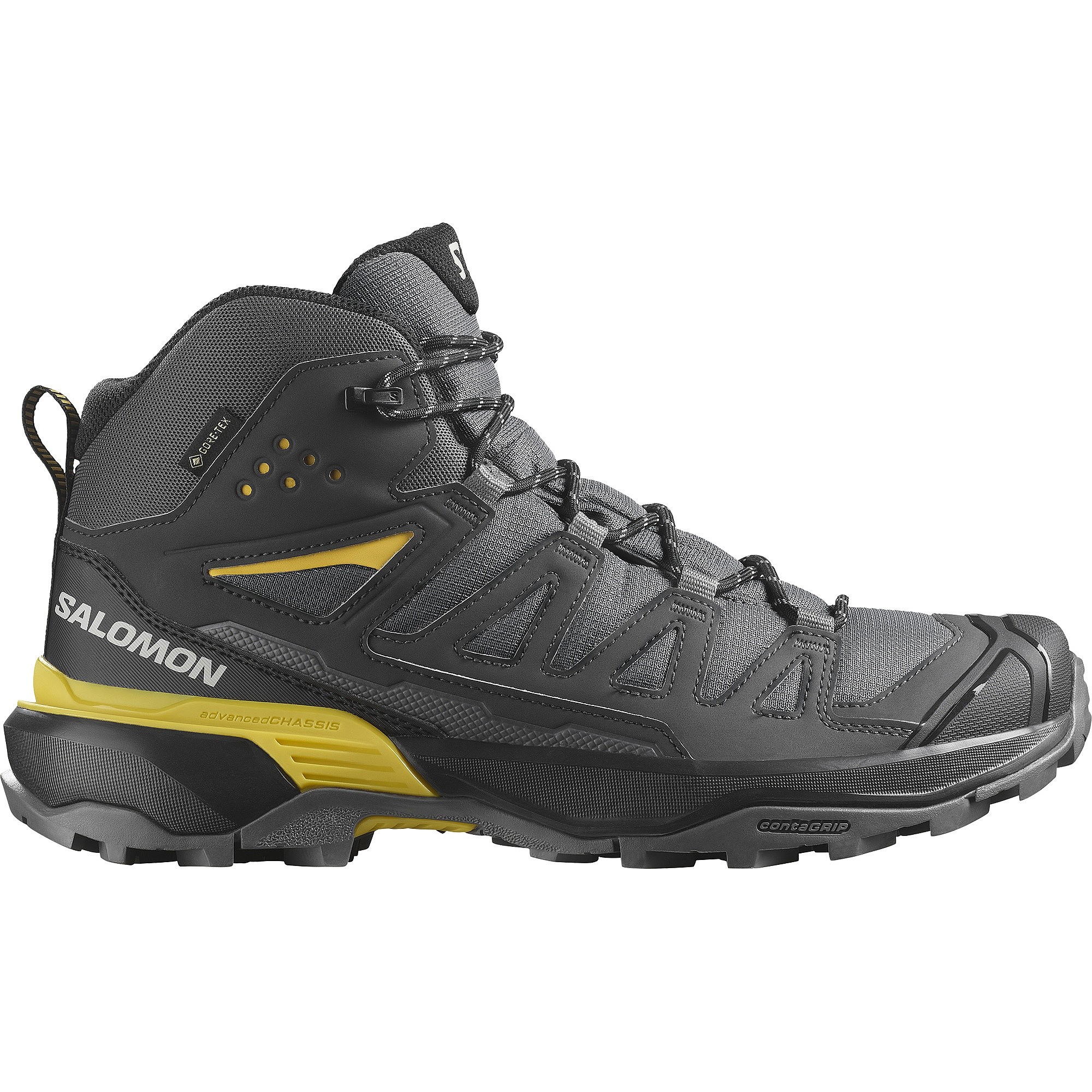 chaussures Salomon X Ultra 360 Mid GTX - Castlerock/Black/Spicy Mustard - men´s