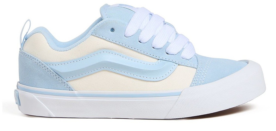 chaussures Vans Knu Skool - Baby Blue/White - unisex junior