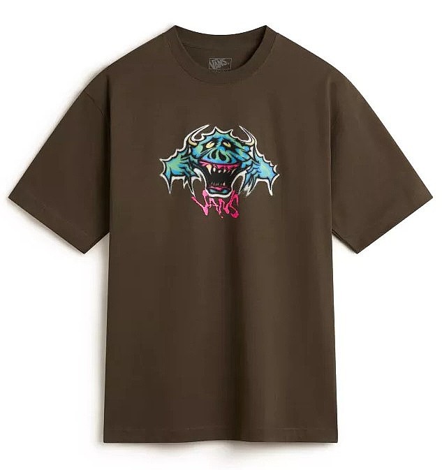 T-Shirt Vans Goofy Ghoul - Coal Brown - men´s