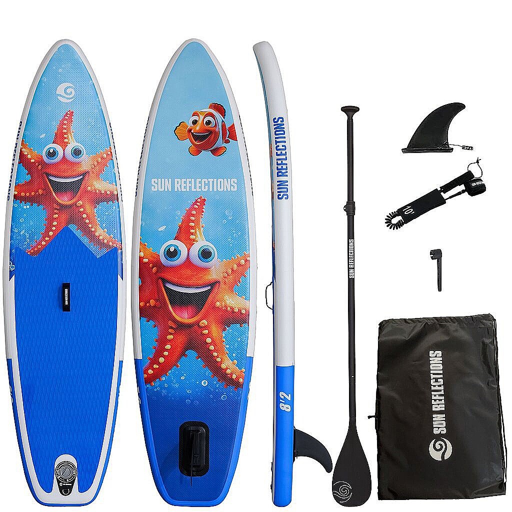 paddleboard Sun Reflections Kids 8'2"x2,6"x4" - Star - unisex junior
