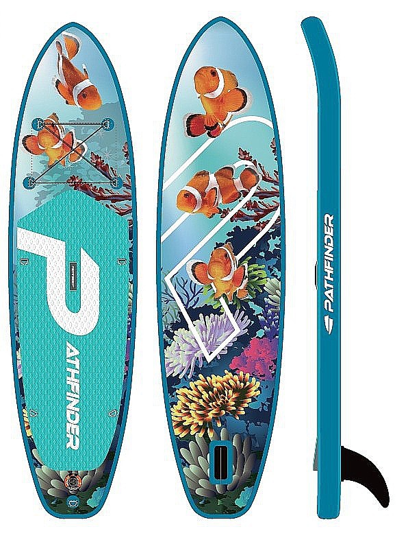 planche à pagaie Pathfinder Marine 10'2"x32"x6" - Clown
