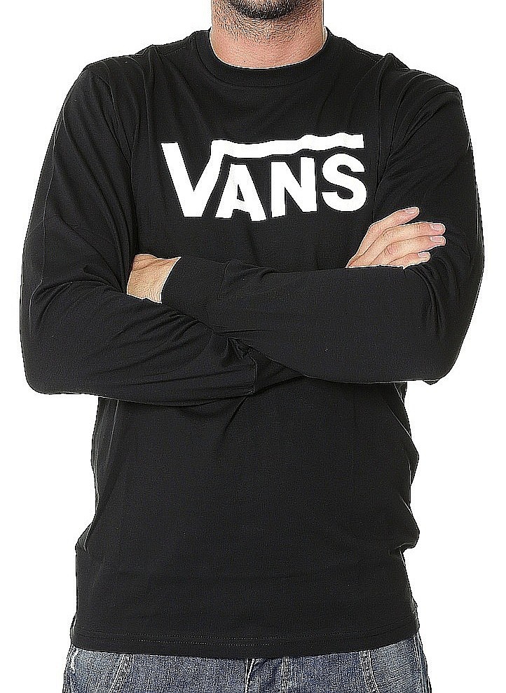 tricou Vans Classic LS - Black - men´s