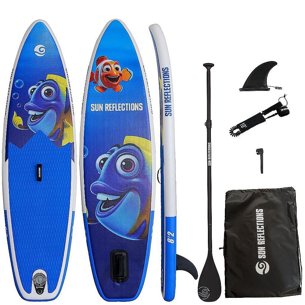 paddleboard Sun Reflections Kids 8'2"x2,6"x4" - Violet